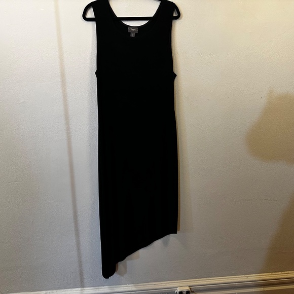 Travelers asymetrical hem stretch jersey pullover dress - Picture 2 of 5